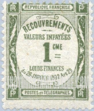 FindYourStampsValue: POSTAGE DUE - Recouvrements