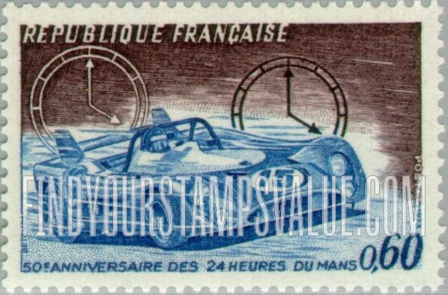 FindYourStampsValue: Racing Car and Clocks
