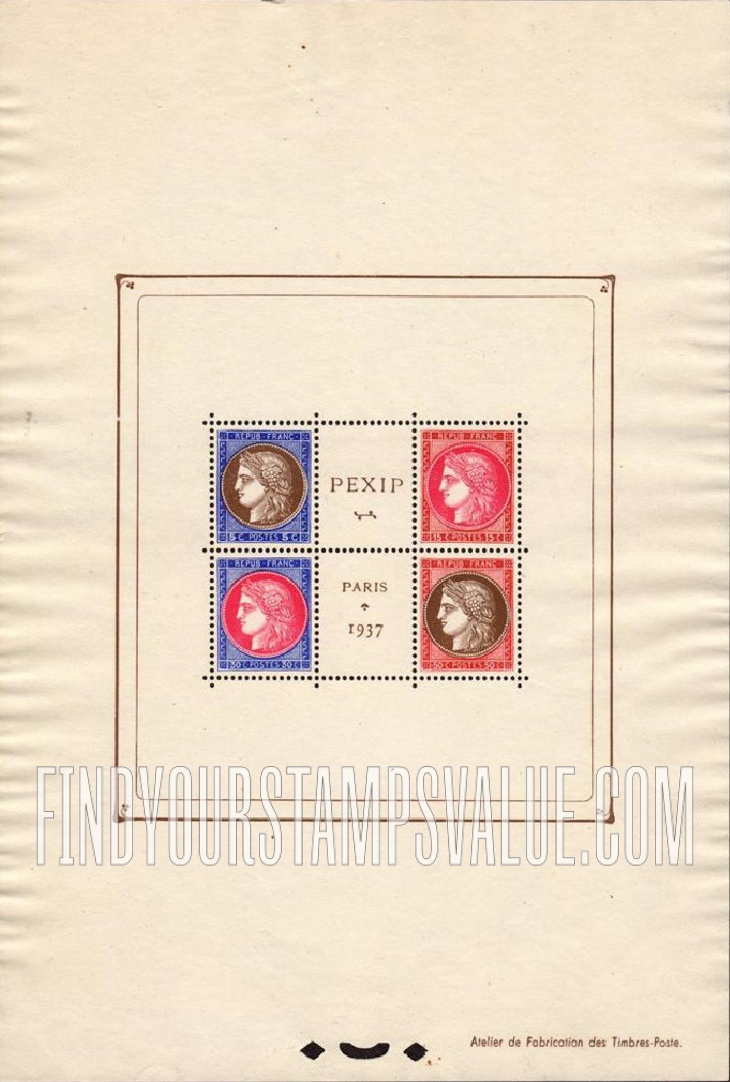 FindYourStampsValue: Ceres: Intl. Philatelic Exhibition Issue