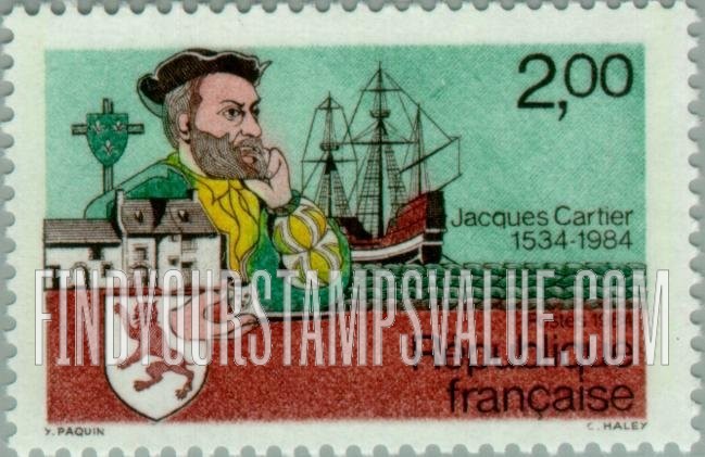 FindYourStampsValue: 450th Anniversary of Cartier’s Landing in Quebec