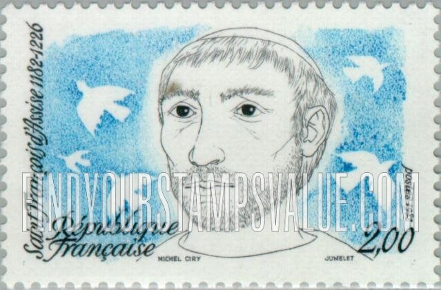 FindYourStampsValue: 800th Birth Anniversary of St. Francis of Assisi