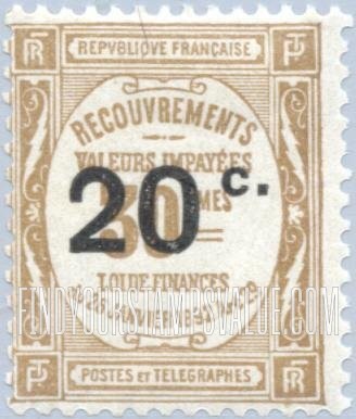 FindYourStampsValue: POSTAGE DUE - Recouvrements