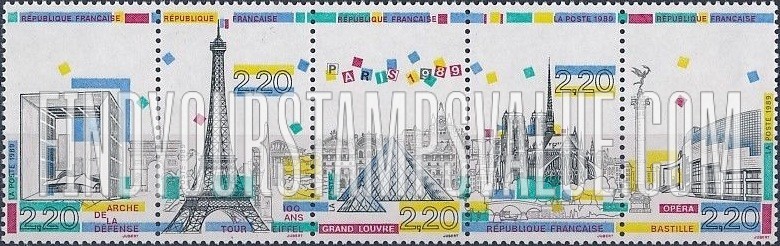 FindYourStampsValue: Historic Sights, Paris