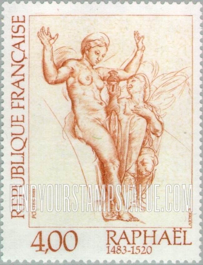 FindYourStampsValue: Female Nude, by Raphael