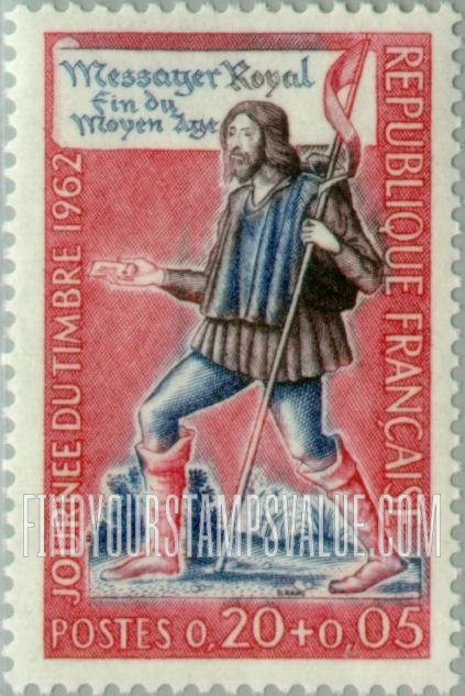 FindYourStampsValue: SEMI-POSTAL - Medieval Royal Messenger