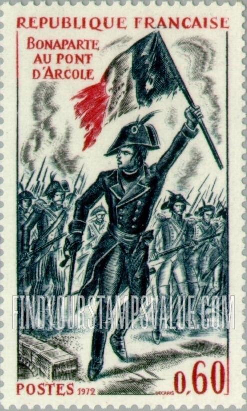 FindYourStampsValue: Bonaparte at the Arcole Bridge