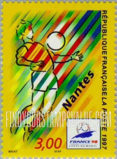 FindYourStampsValue: 1998 World Cup Soccer Championships Type: Nantes