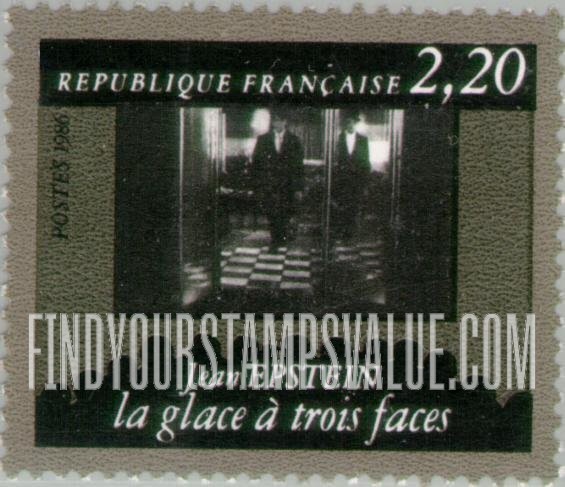 FindYourStampsValue: National Film Industry, 50th Anniversary: Jean Epstein, The Three-Sided Mirror