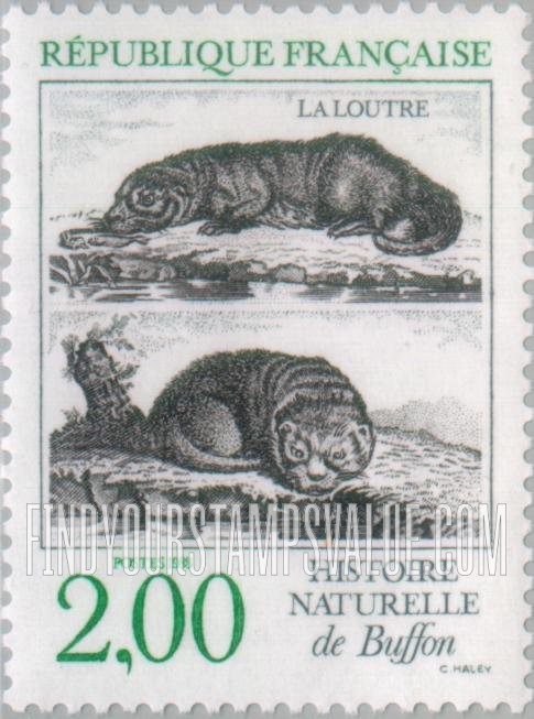 FindYourStampsValue: Buffon’s Natural History: Otters