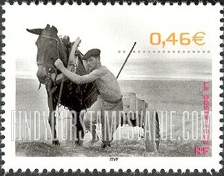 FindYourStampsValue: 20th Century Type of 2000: Man, horse and wagon, 1947