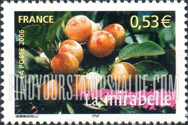 FindYourStampsValue: Aspects of Life in the French Regions Type of 2003: Yellow plums (mirabelle)