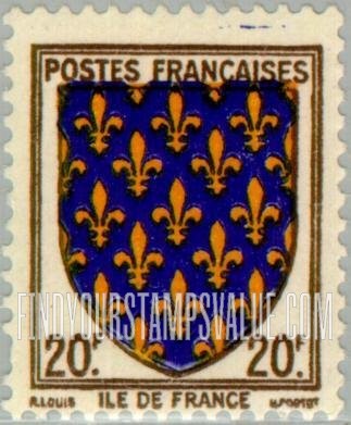 FindYourStampsValue: Coats of Arms: Ile de France