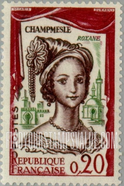 FindYourStampsValue: French actors: La Champmeslé