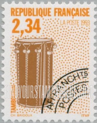FindYourStampsValue: Musical Instruments Type of 1989: Tambourin