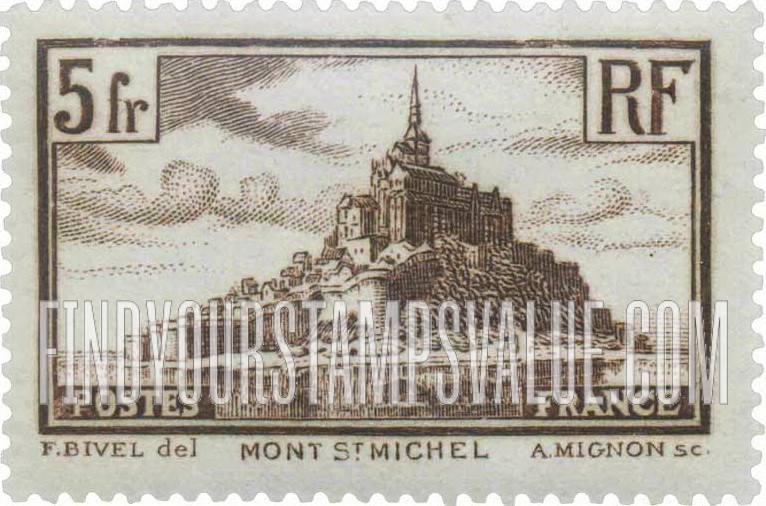 FindYourStampsValue: Mont-Saint-Michel