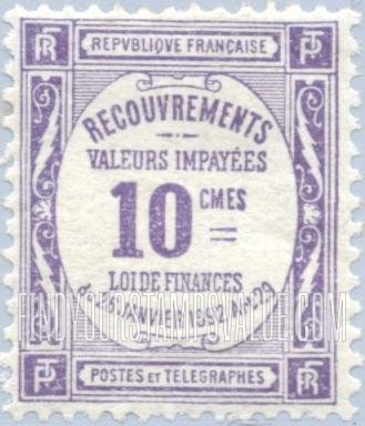 FindYourStampsValue: POSTAGE DUE - Recouvrements