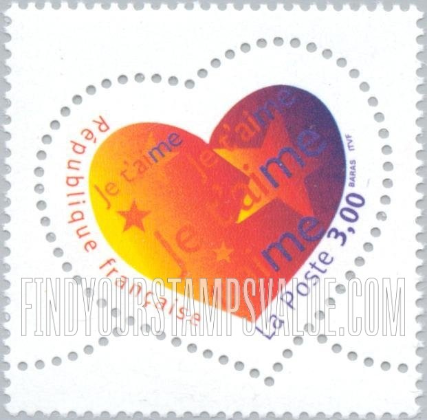 FindYourStampsValue: Festival Stamps: Stars, “Je t’aime”