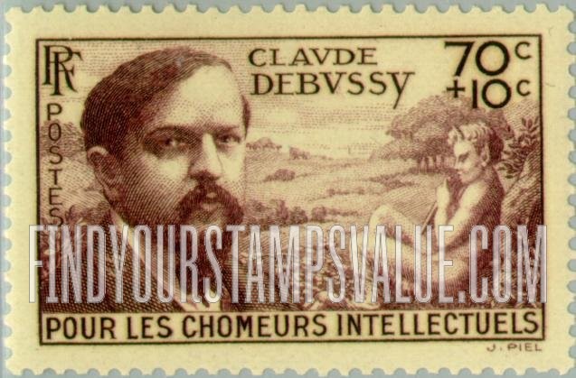 FindYourStampsValue: SEMI-POSTAL - Claude Debussy