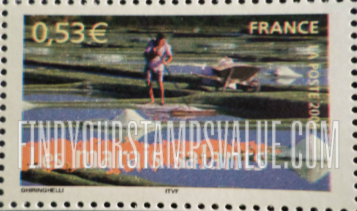 FindYourStampsValue: Aspects of Life in the French Regions Type of 2003: Salt marsh (marais salants)