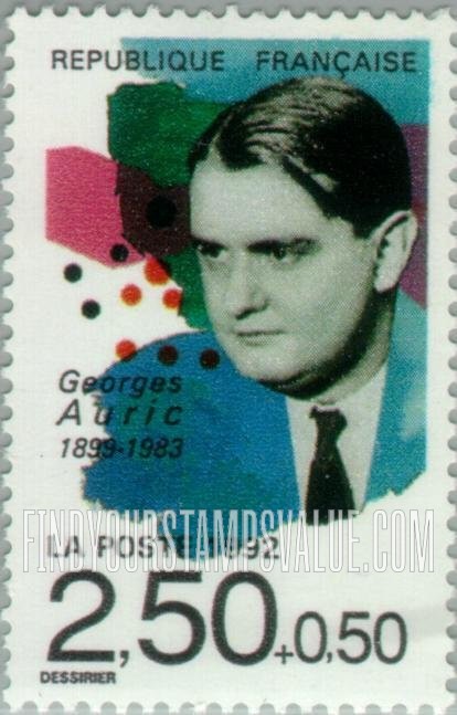 FindYourStampsValue: SEMI-POSTAL - Composers: Georges Auric (1899-1983)