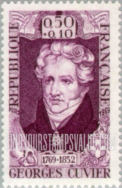 FindYourStampsValue: SEMI-POSTAL - Georges Cuvier (1769-1832), naturalist