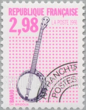 FindYourStampsValue: Musical Instrument Type of 1989: Banjo