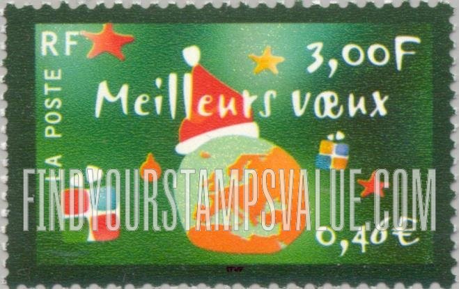 FindYourStampsValue: Holiday Greetings: Meilleurs voeux