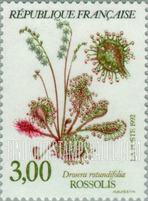FindYourStampsValue: Flowers: Drosera rotundifolia