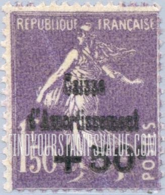 FindYourStampsValue: SEMI-POSTAL - Sower: Types of 1903-07 Issues Surcharged