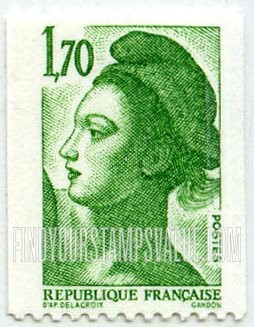 FindYourStampsValue: Liberty, after Delacroix: Liberty Type of 1982