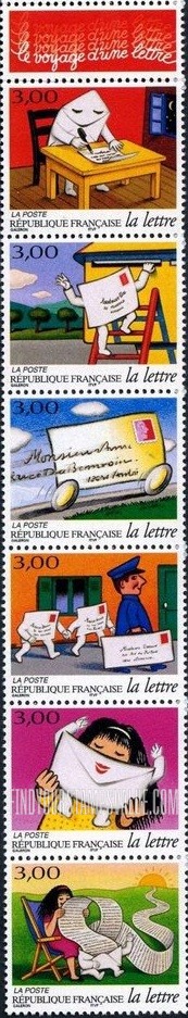 FindYourStampsValue: Cartoon Journey of a Letter