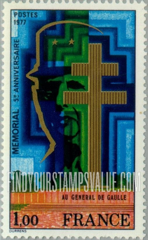 FindYourStampsValue: De Gaulle Memorial