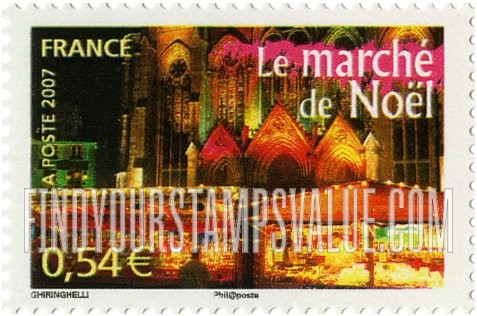 FindYourStampsValue: Aspects of Life in French Regions Type of 2003: Christmas market