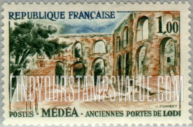 FindYourStampsValue: Roman gates of Lodi, Medea, Algeria