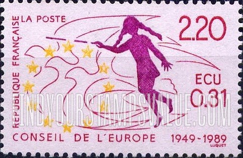 FindYourStampsValue: OFFICIAL - Council of Europe, 40th Anniversary