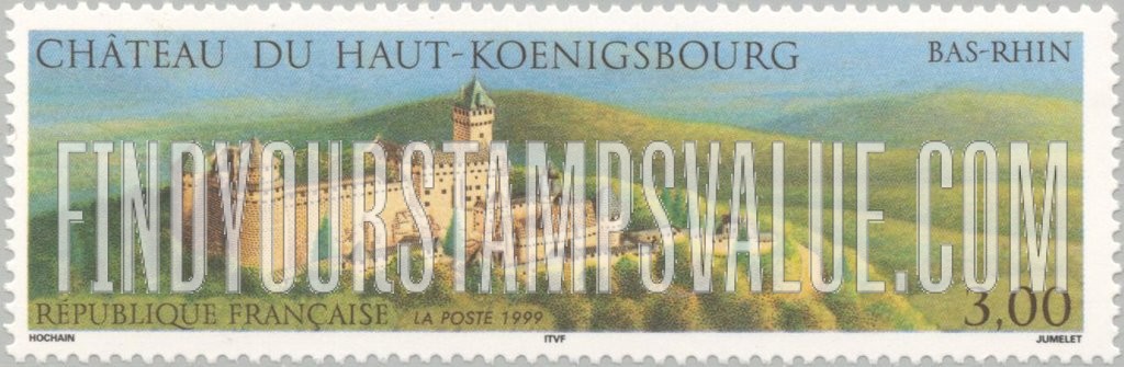 FindYourStampsValue: Tourism Series: Haut-Koenigsbourg Castle, Bas-Rhin