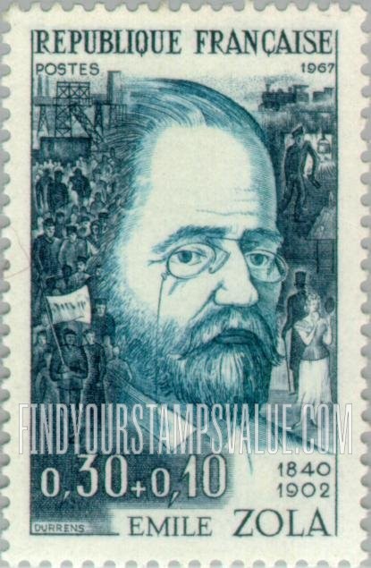 FindYourStampsValue: SEMI-POSTAL - Emile Zola
