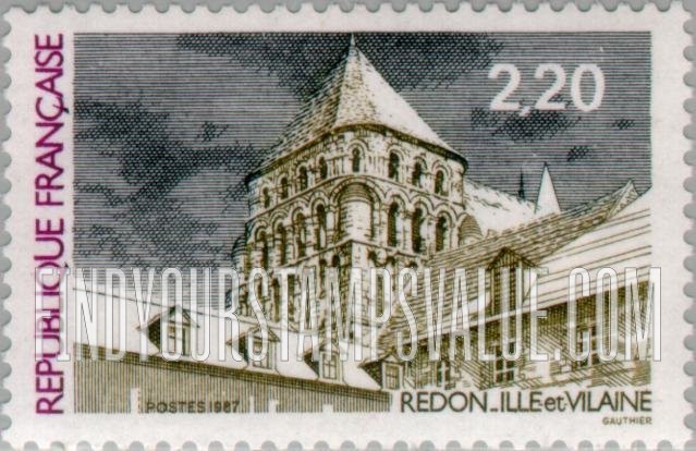 FindYourStampsValue: Tourist Issue: Redon, Ille et Vilaine