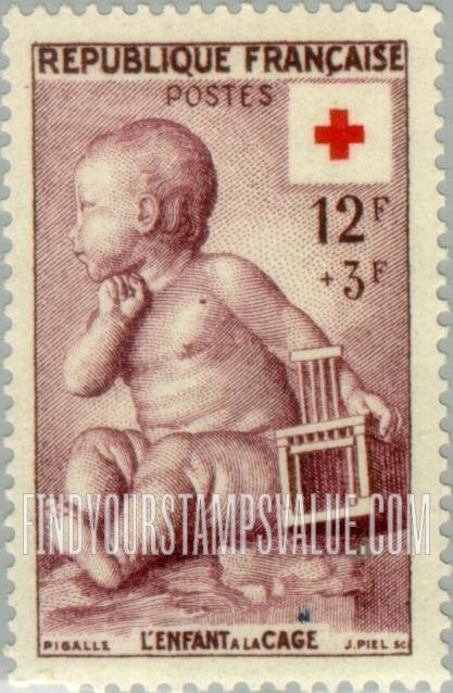 FindYourStampsValue: SEMI-POSTAL - Child with Cage by Pigalle