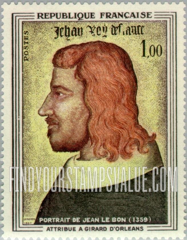 FindYourStampsValue: John II the Good (1319-64) by Girard d’Orleans
