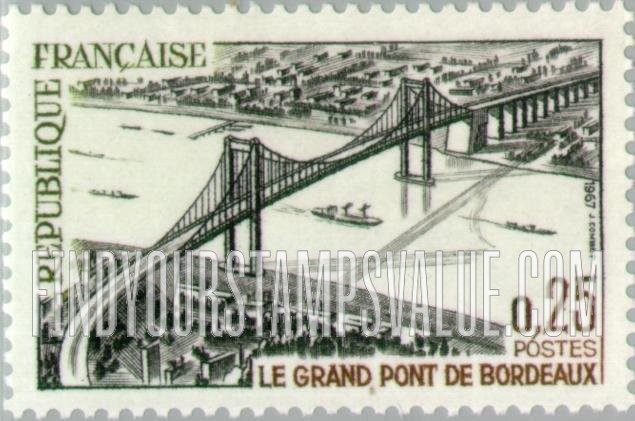 FindYourStampsValue: Great Bridge, Bordeaux