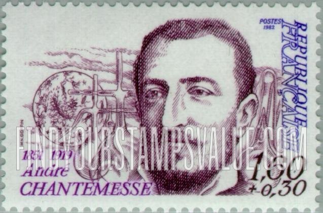 FindYourStampsValue: SEMI-POSTAL - Andre Chantemesse (1851-1919), Scientist