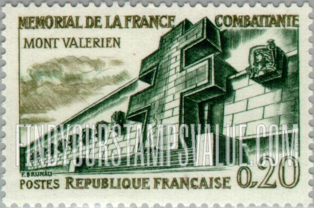 FindYourStampsValue: Memorial to Fighting France, Mont Valerien