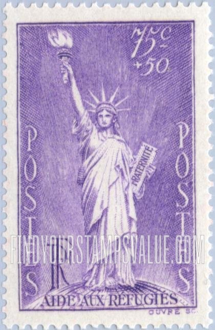 FindYourStampsValue: SEMI-POSTAL - Statue of Liberty