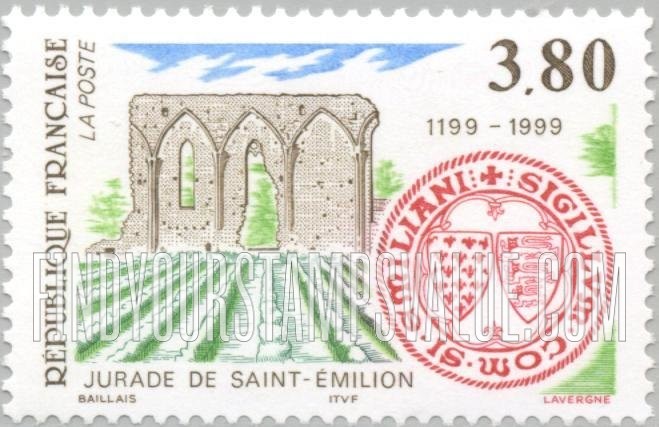 FindYourStampsValue: Court of Saint-Emilion, 800th Anniversary