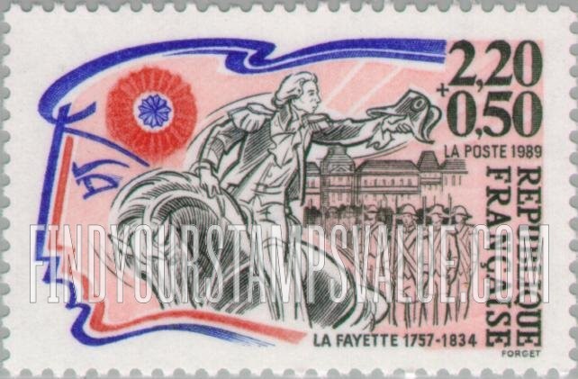 FindYourStampsValue: SEMI-POSTAL - Revolution Leaders and Heroes: Lafayette