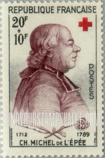 FindYourStampsValue: SEMI-POSTAL - Charles Michel de l’Epée