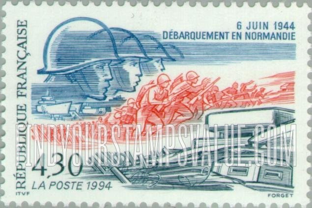 FindYourStampsValue: D-Day 50th Anniversary
