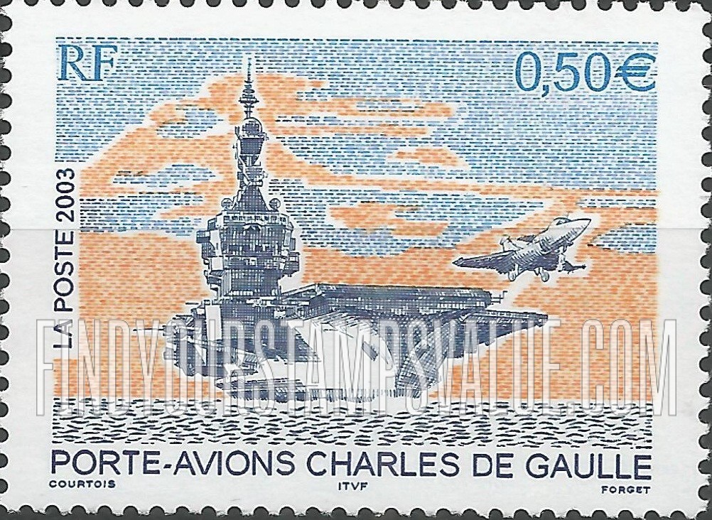 FindYourStampsValue: Aircraft Carrier “Charles de Gaulle”