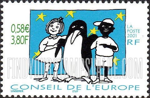FindYourStampsValue: OFFICIAL - Girl, Penguin and Boy